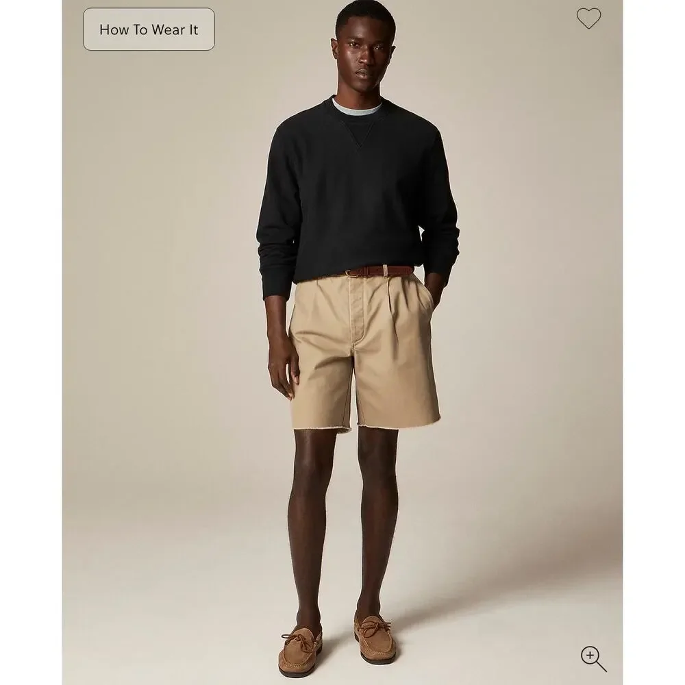J. Crew Heritage 14 oz. fleece sweatshirt Black NWT size XS